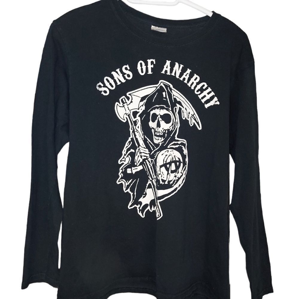 SONS OF Anarchy Long Sleeve Shirt Size Large